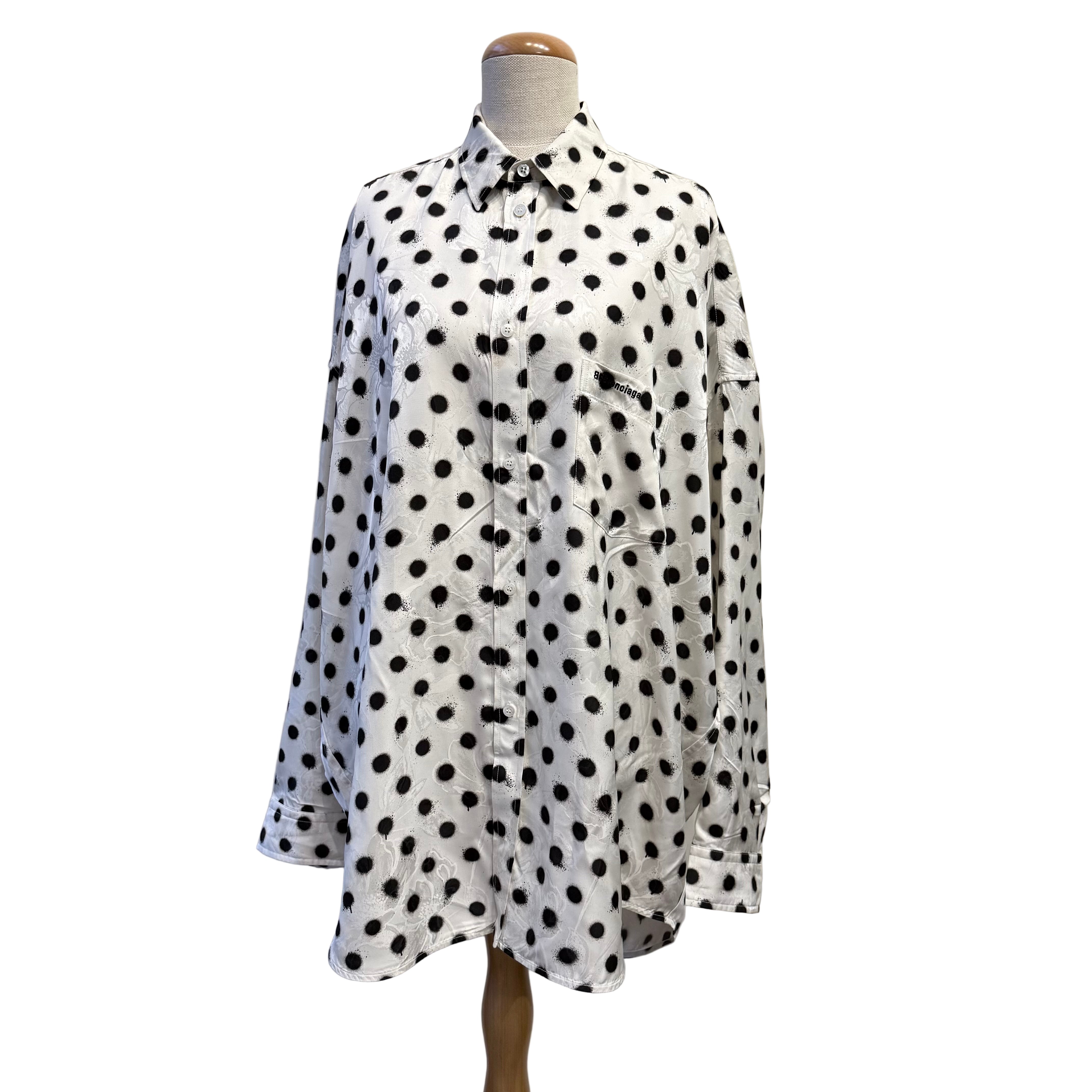 Unisexowa koszula Balenciaga w ciapki