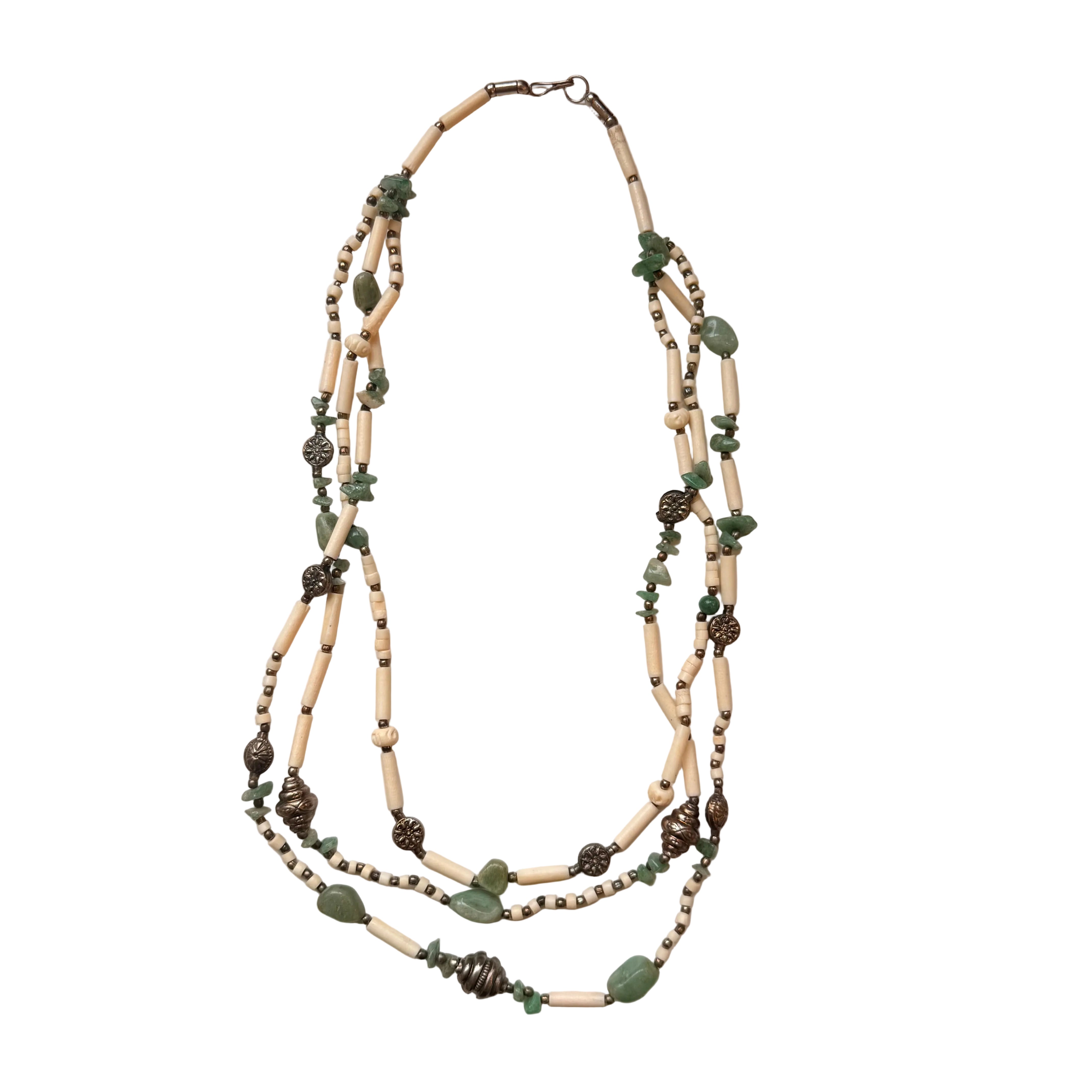 Długi naszyjnik etno