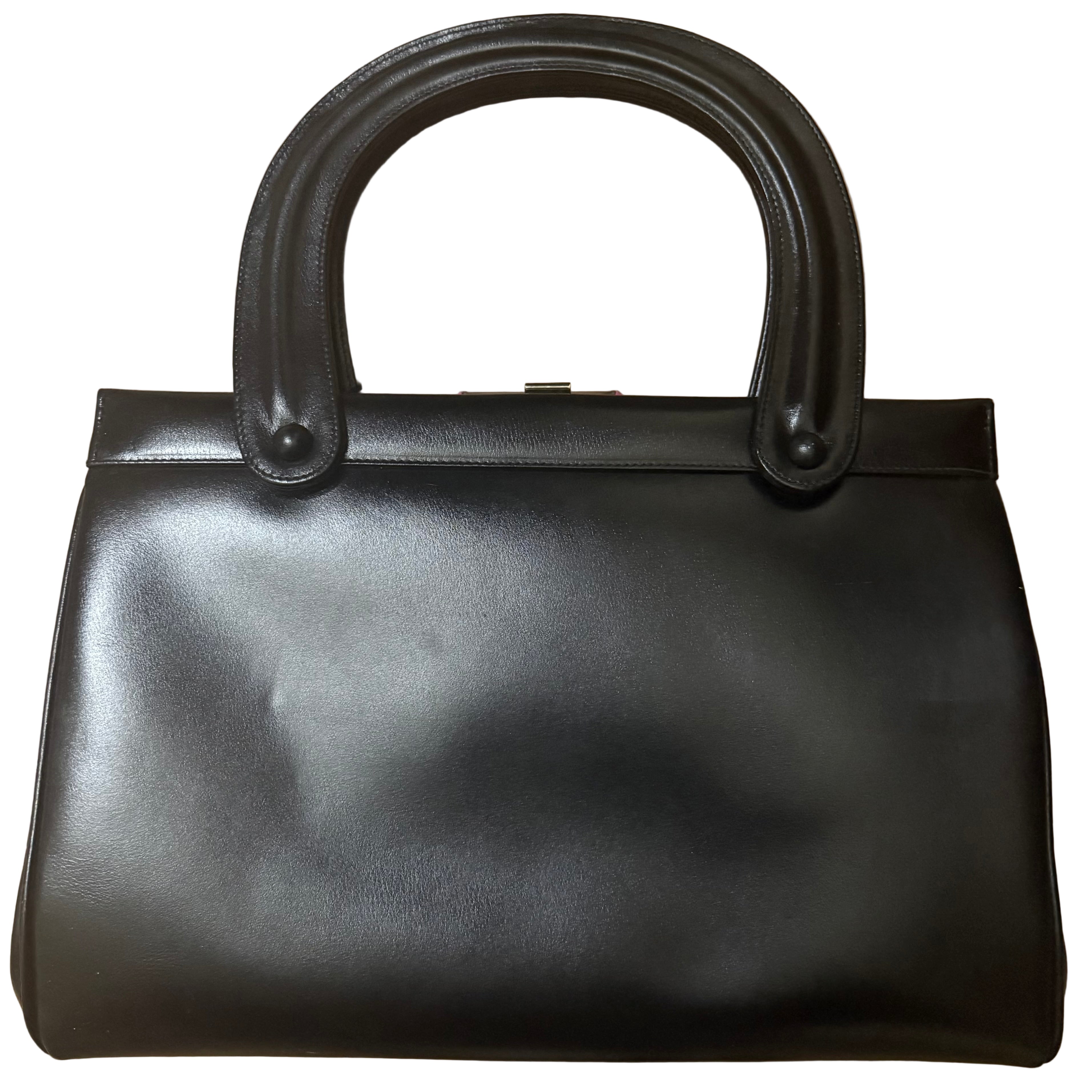 Vintage czarna torebka do ręki