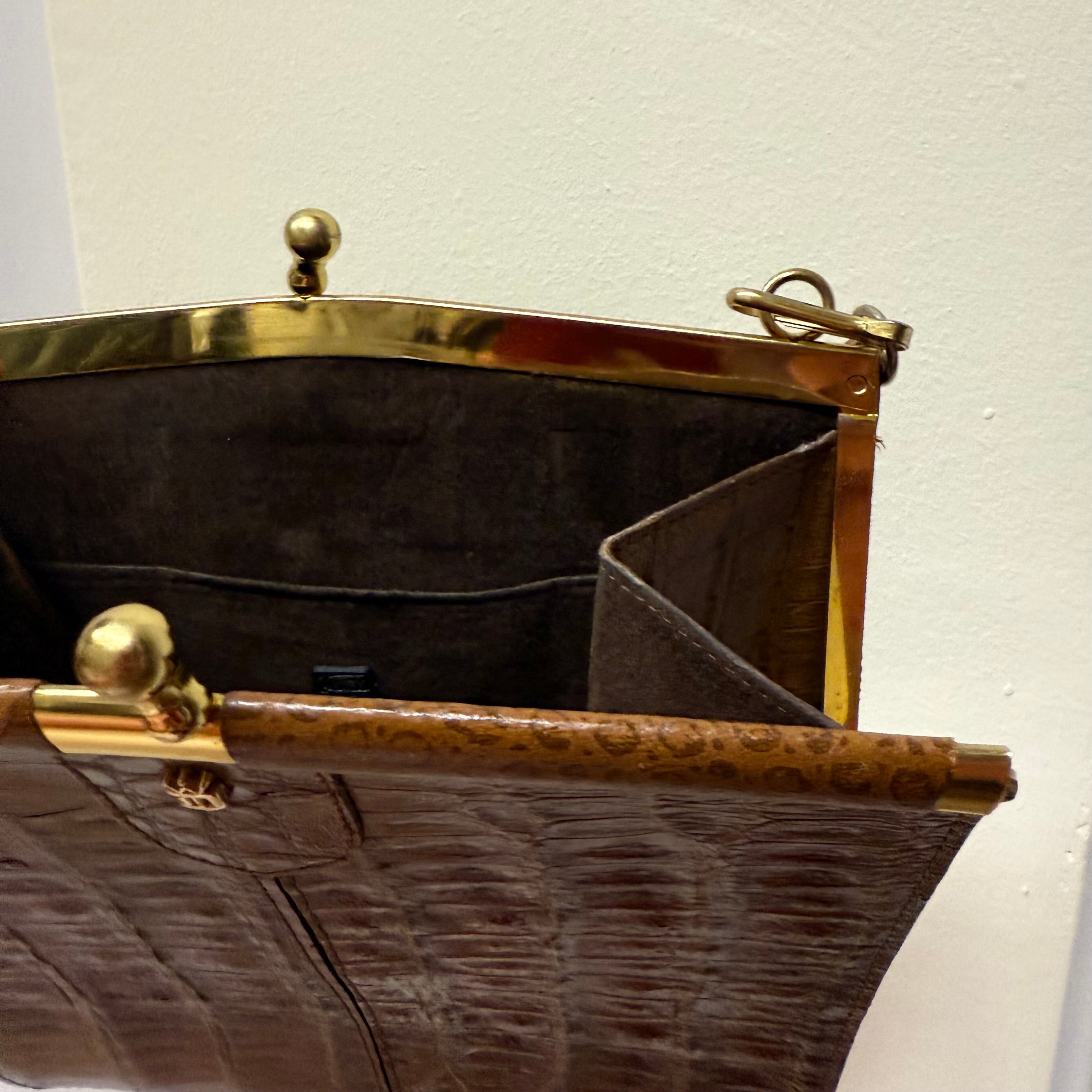 Torebka z lat 60 ze skóry naturalnej