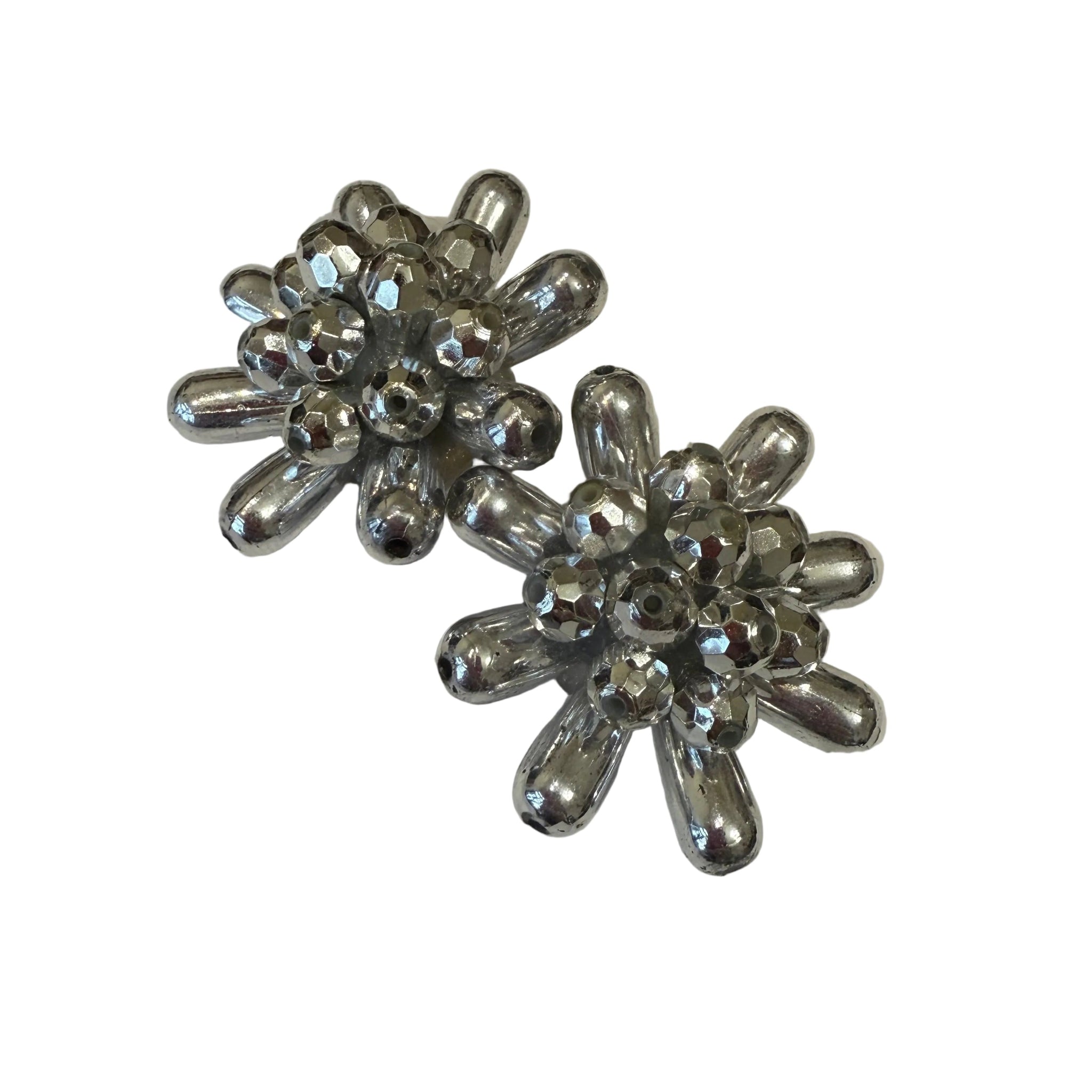 Bardzo duże klipsy srebrne