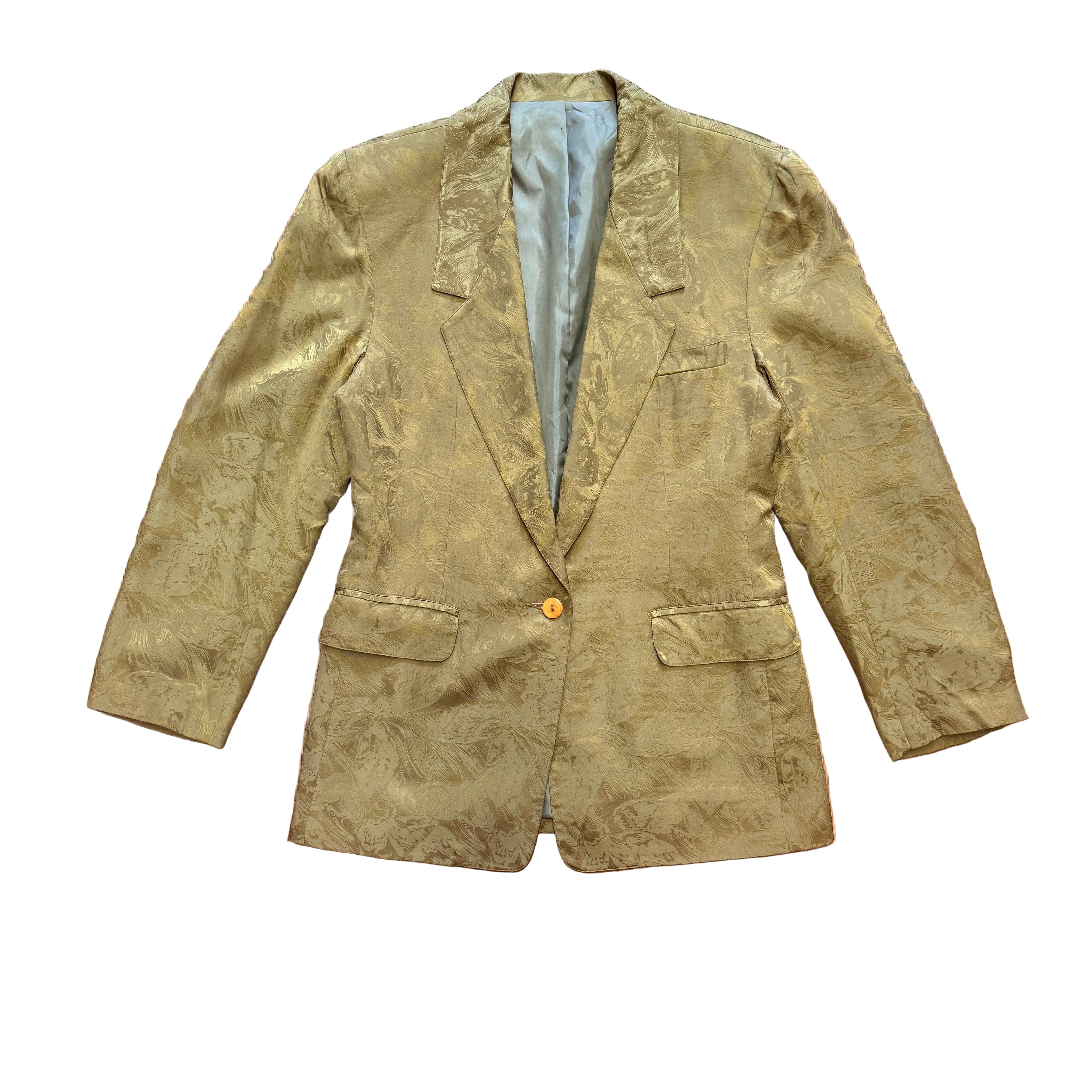 Jedwabna marynarka z żakardu