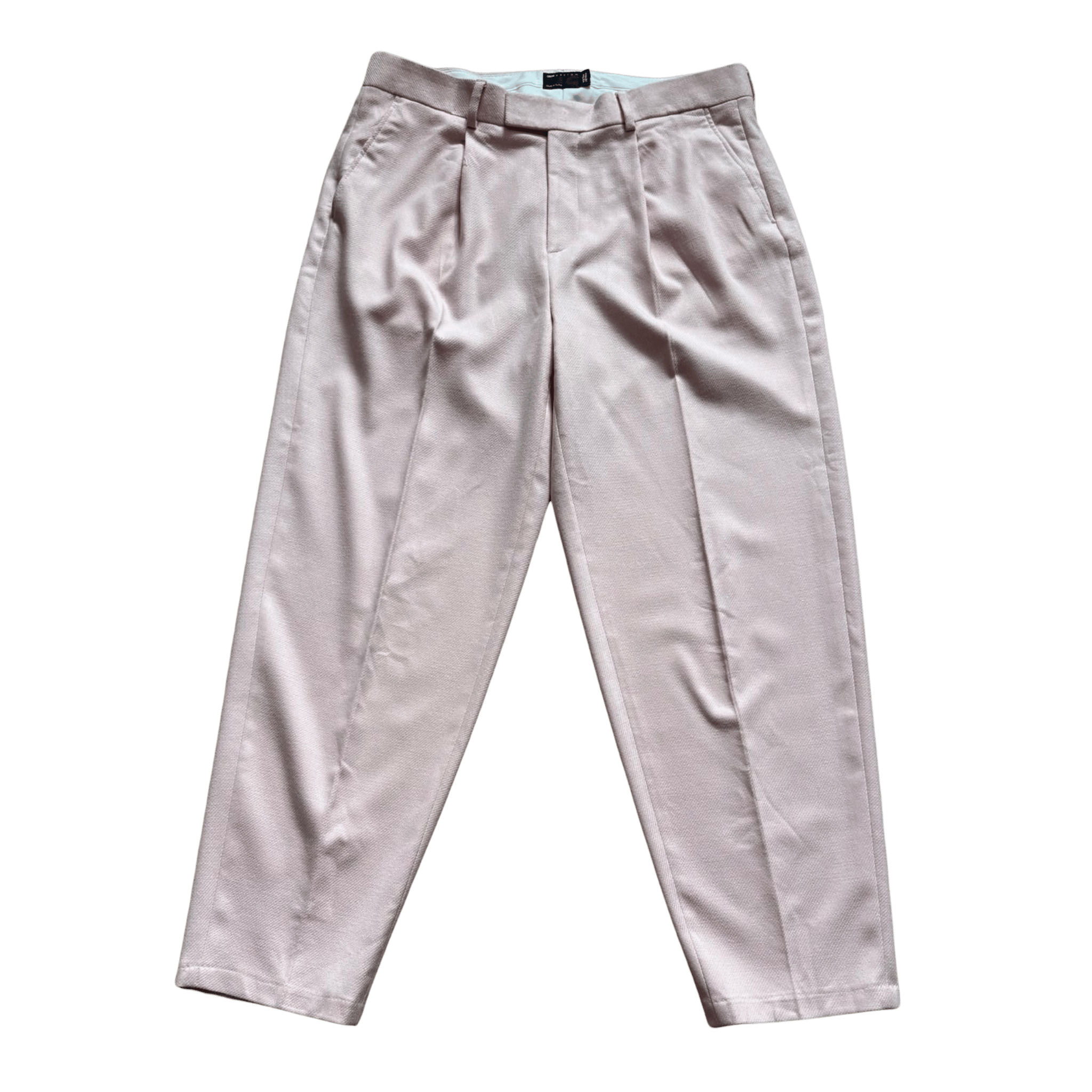 Asos women's elegant high-waisted trousers in powder pink – a classic style