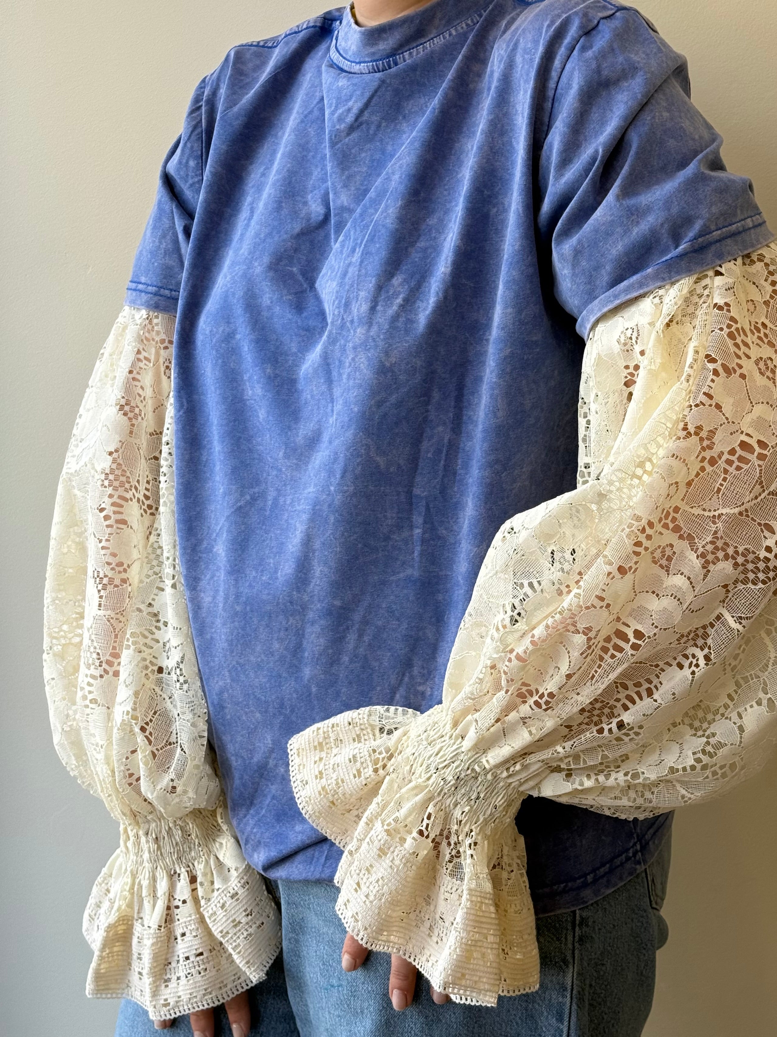 Rękawki kremowe upcycling