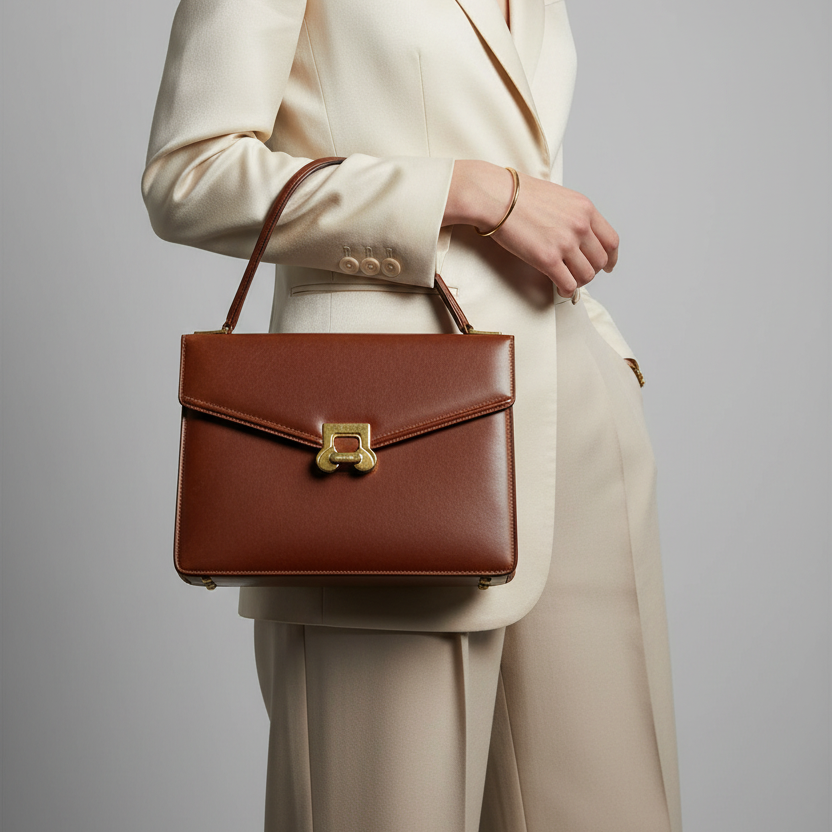 Torebka vintage skórzana aktówka