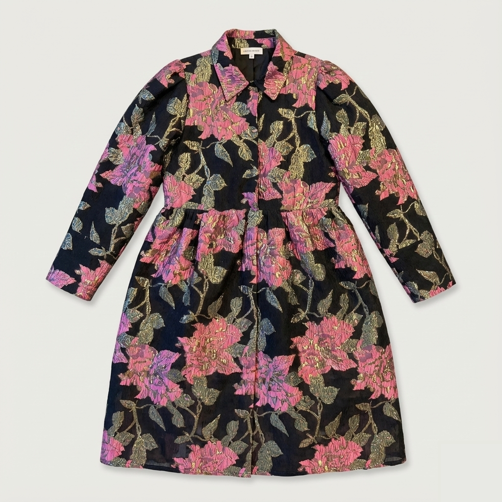 Sukienka midi z żakardu Hunkon