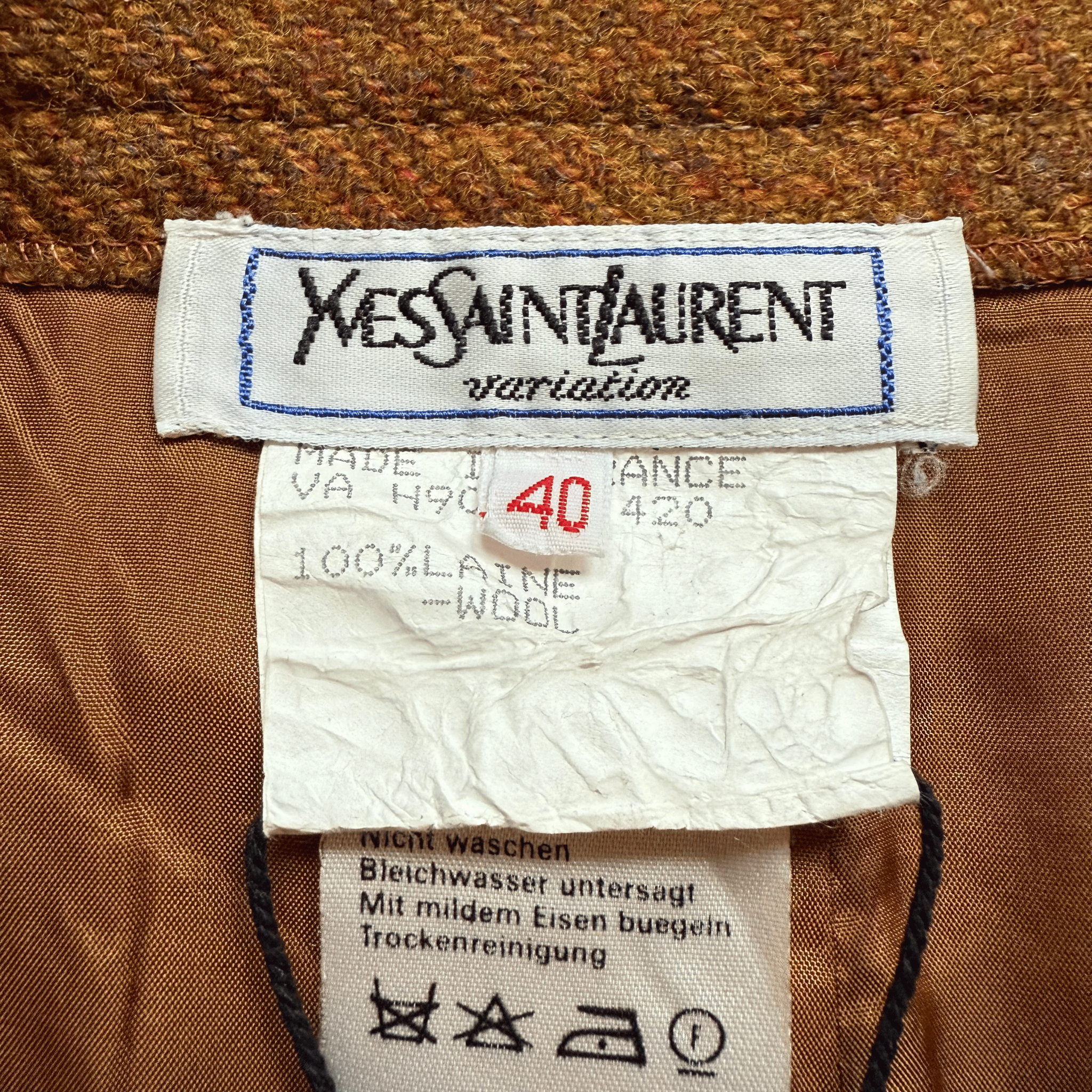 Wełniana spódnica YSL Vintage