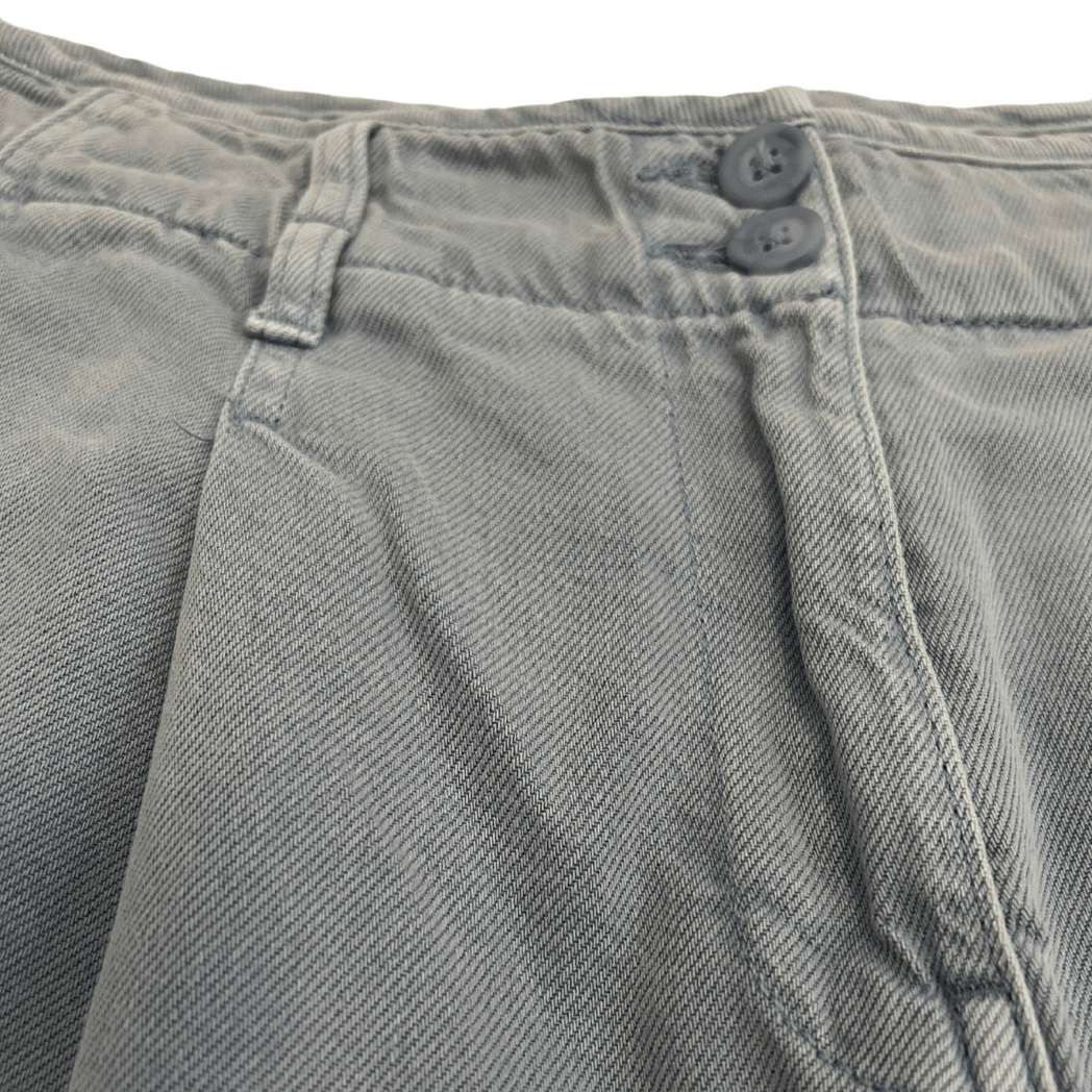 Szerokie spodnie culottes w odcieniu szaro - niebieskiego - RESTYLER