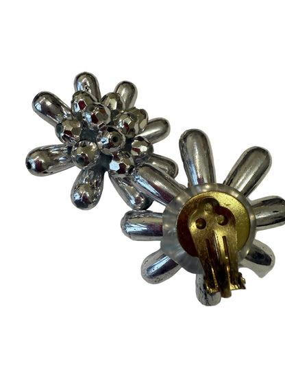 Bardzo duże klipsy srebrne