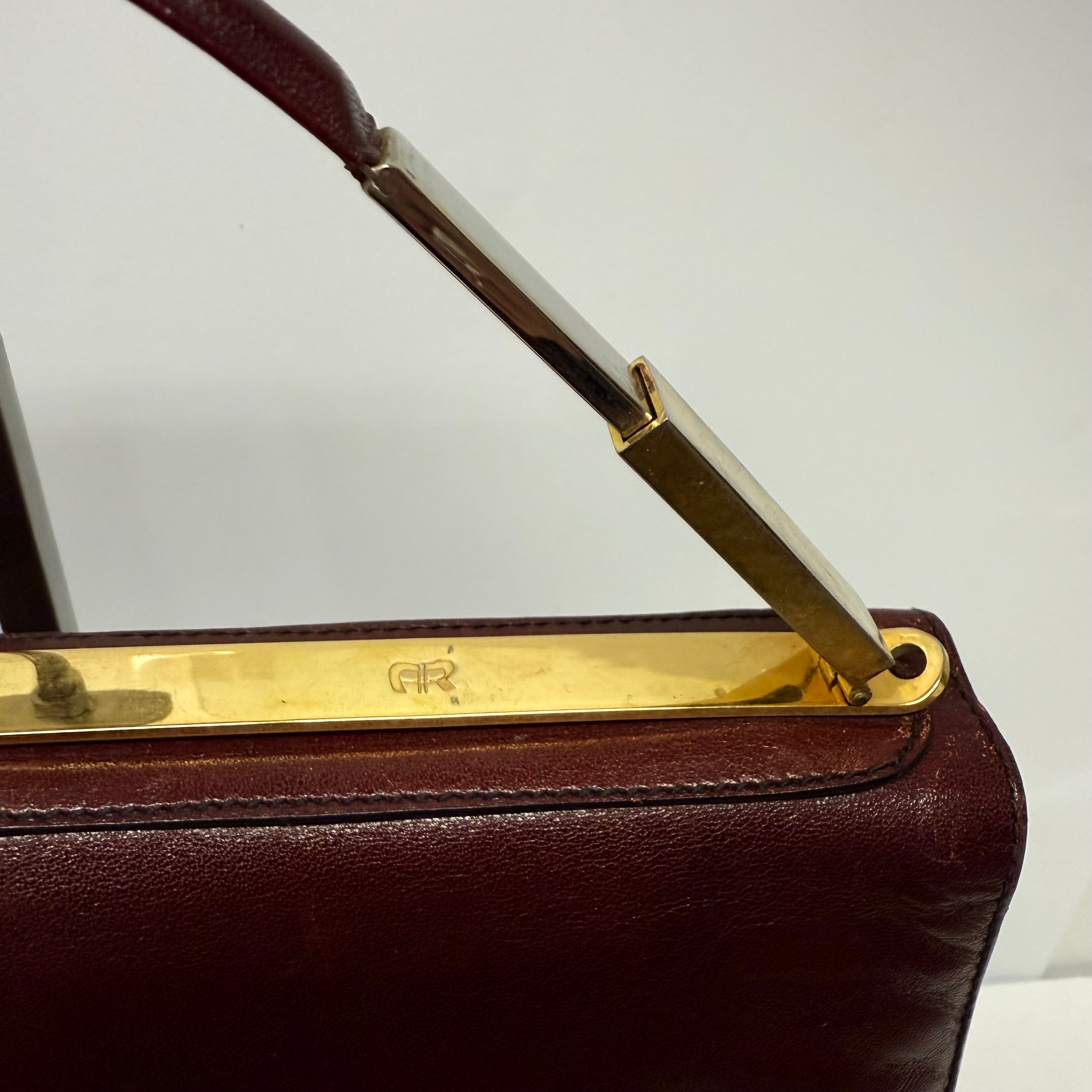 Unikatowa torebka vintage burgundowa