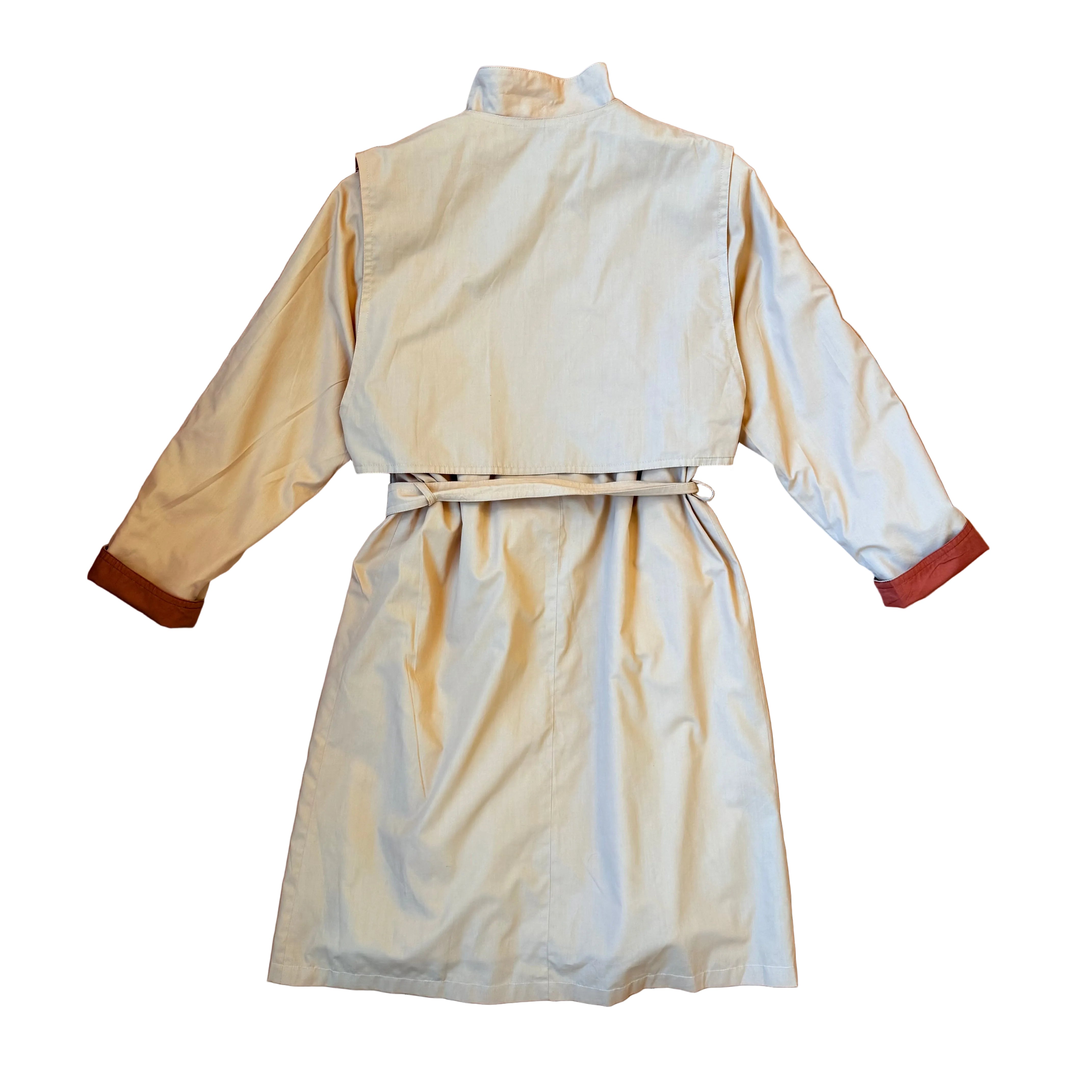 Vintage trencz beżowy