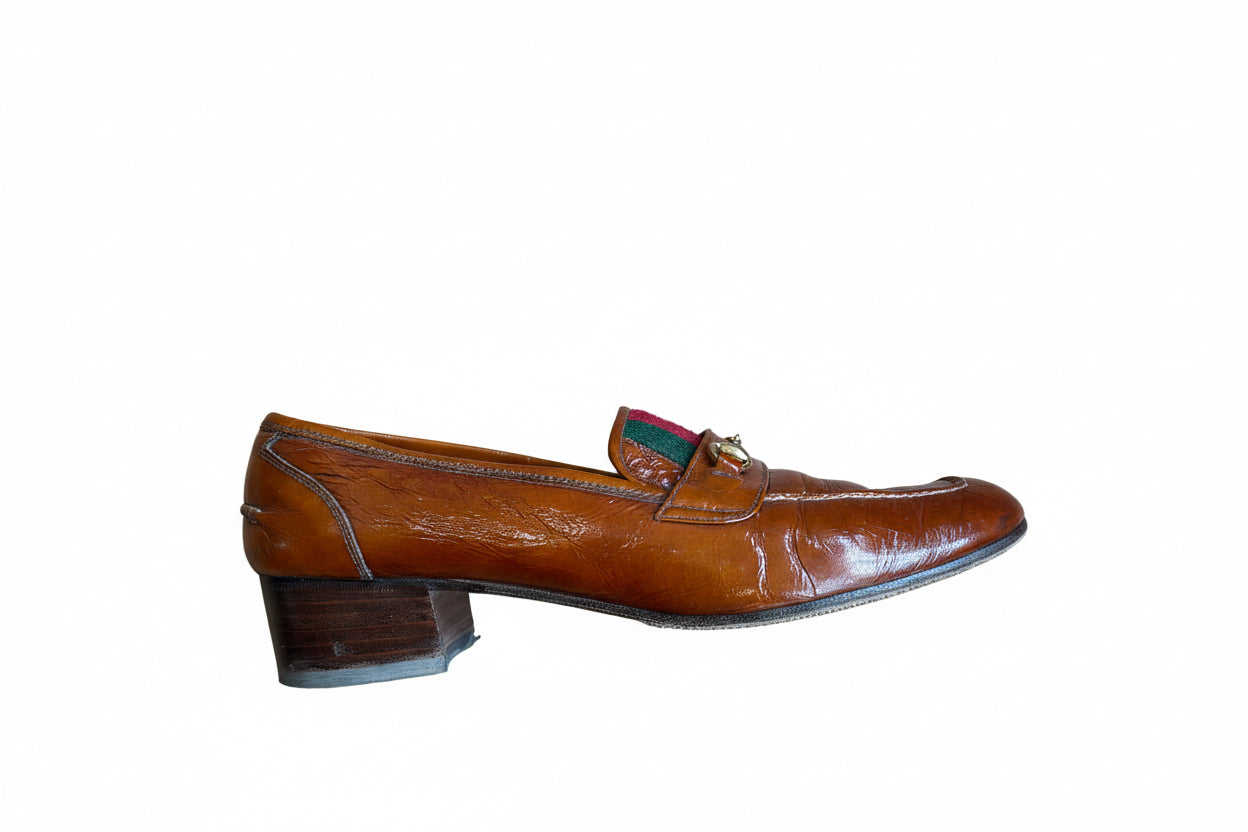 Mokasyny Gucci 40 karmelowe