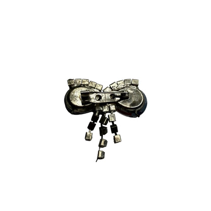 Broszka kokarda fioletowa