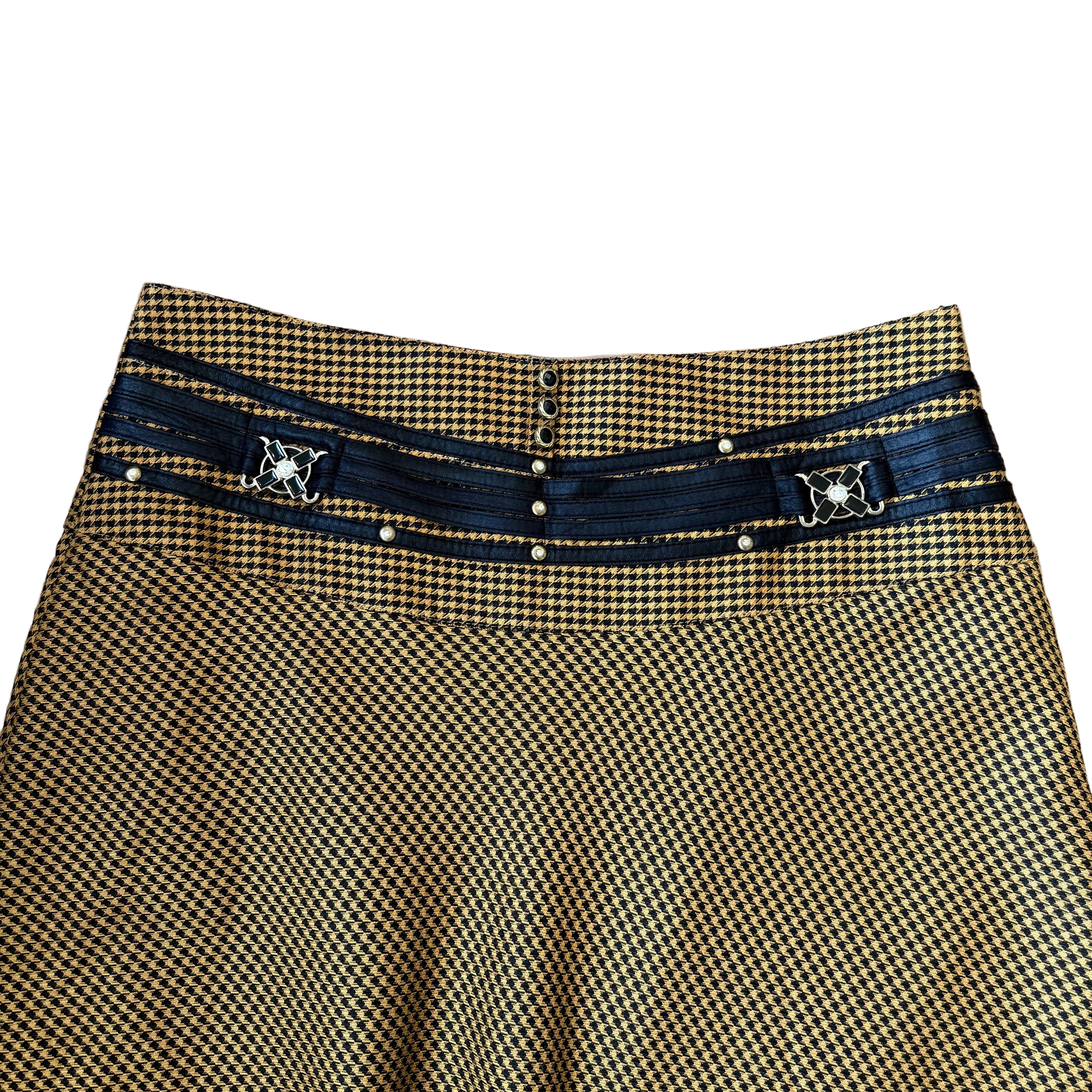 Spódnica maksi z ozdobnym paskiem