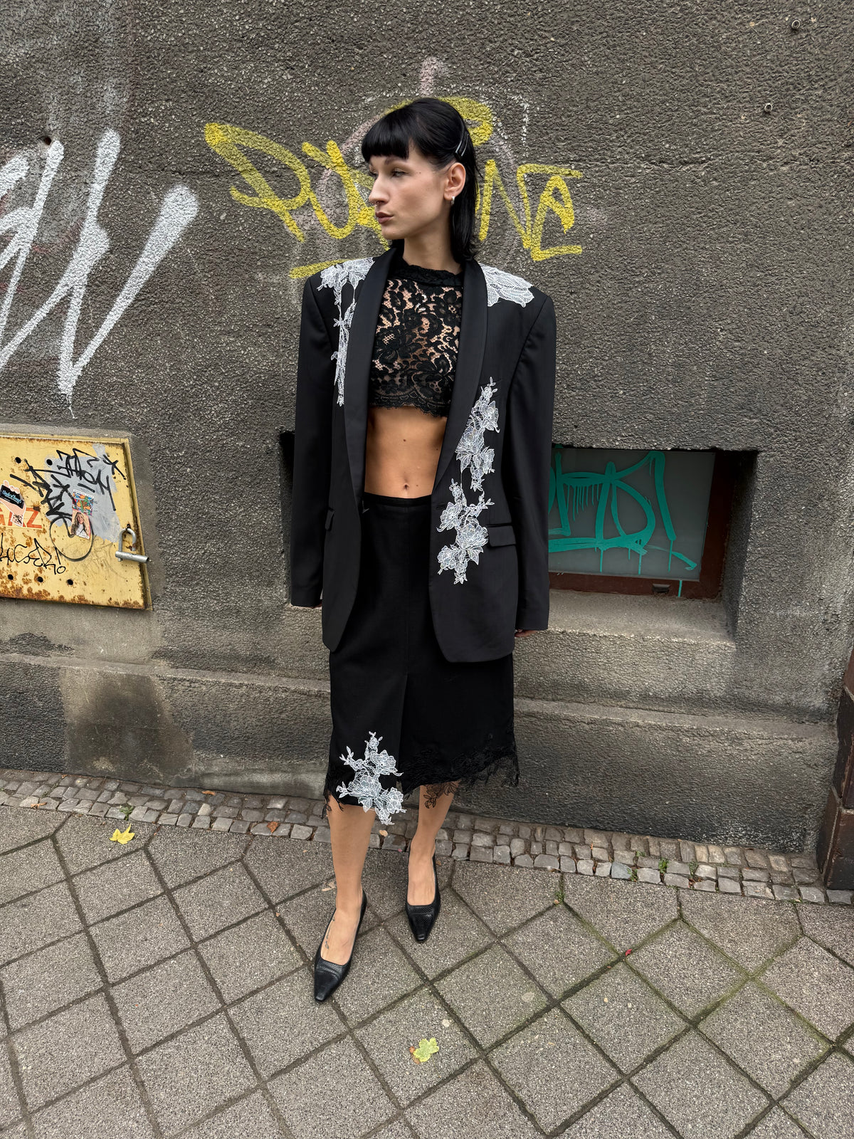 Spódnica czarna upcycling