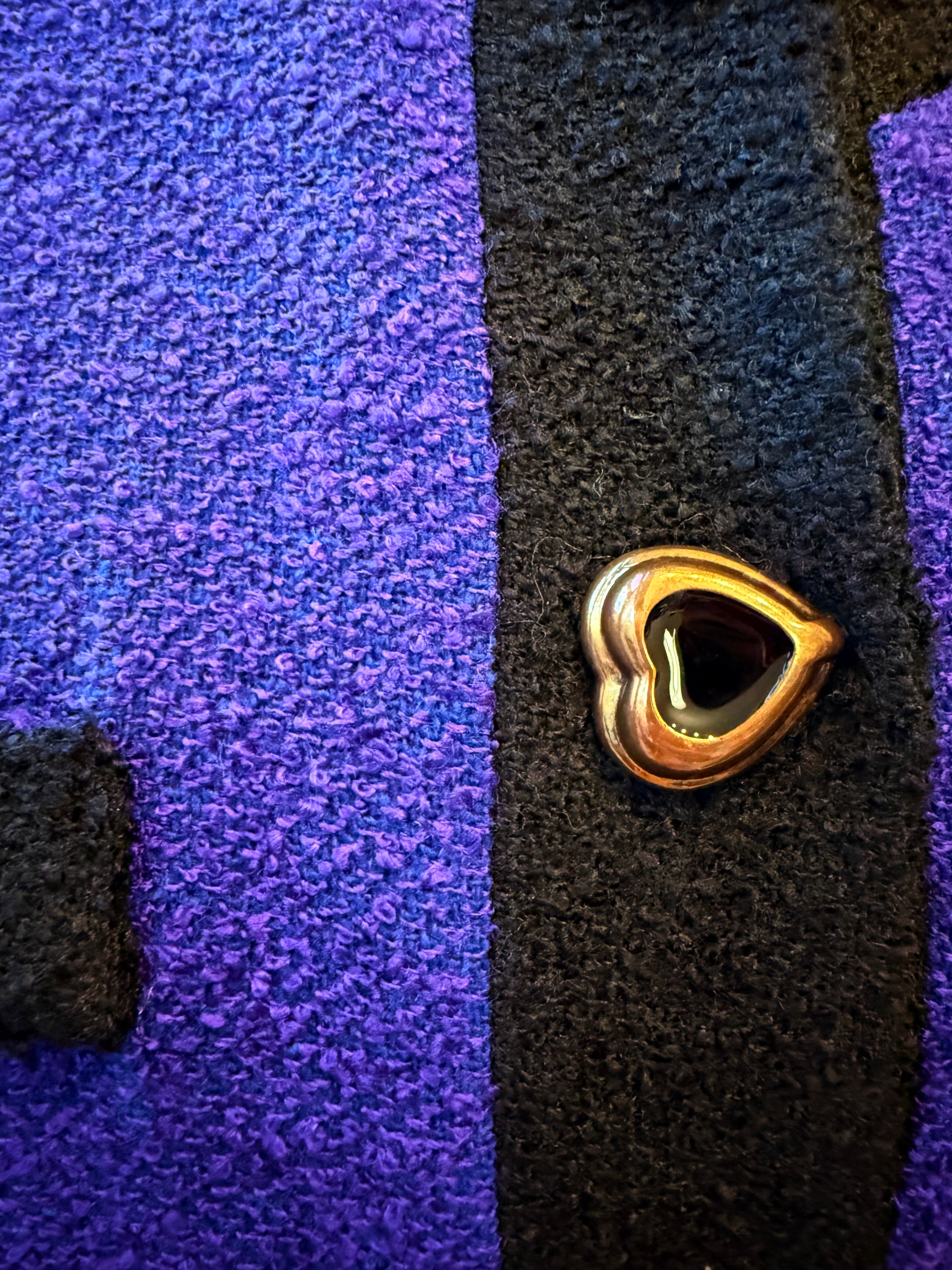 Vintage dłuższy żakiet boucle