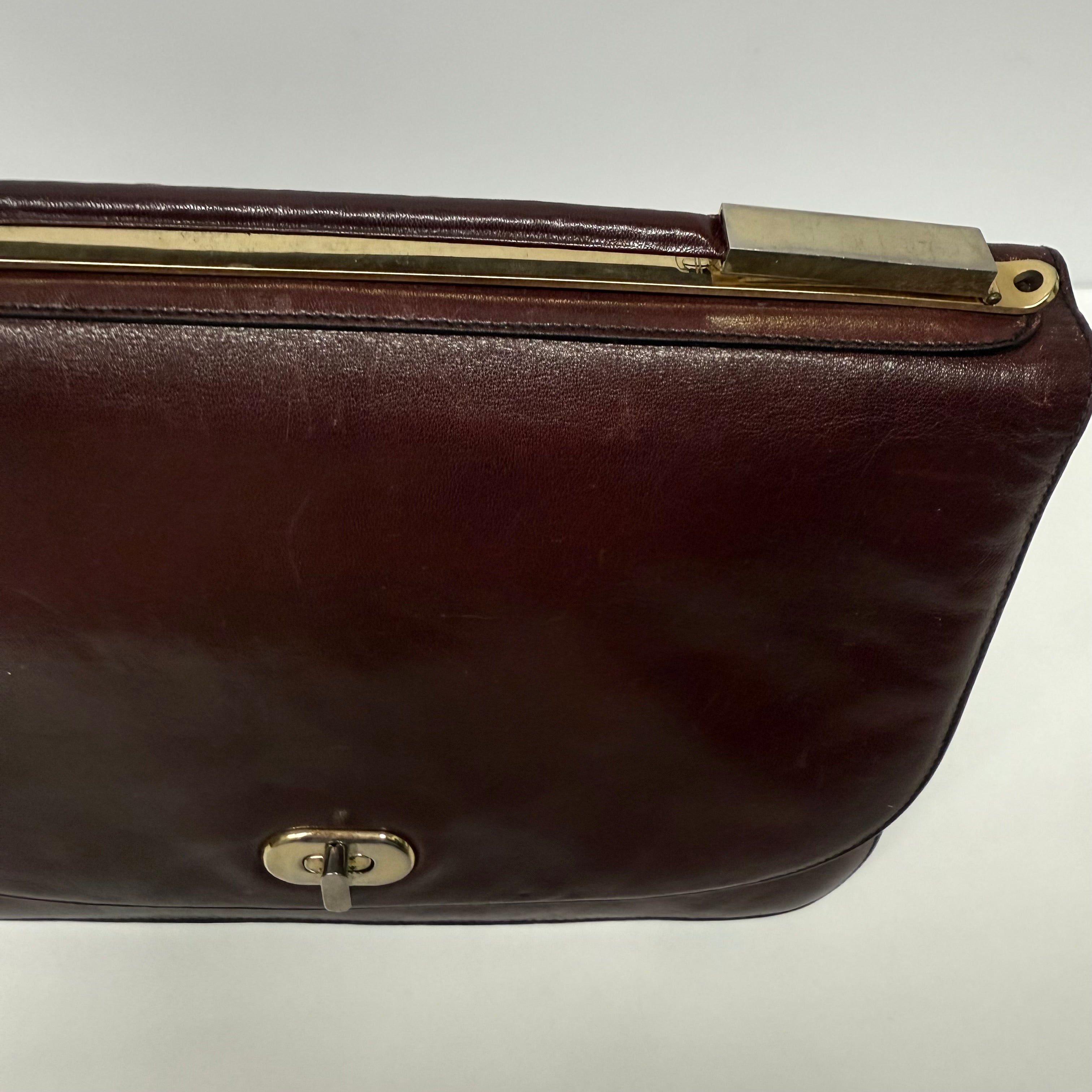 Unikatowa torebka vintage burgundowa