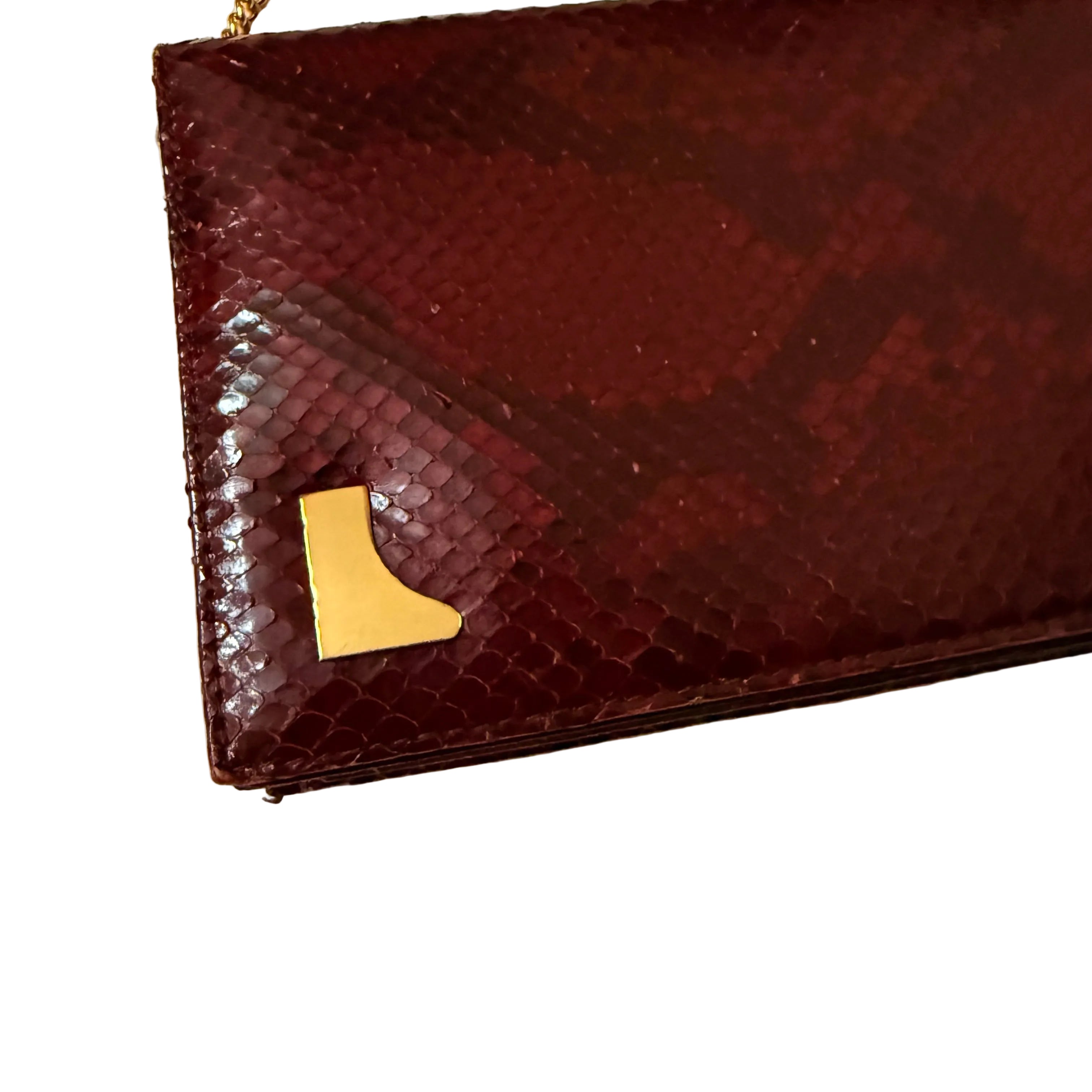 Burgundowa torebka kopertówka