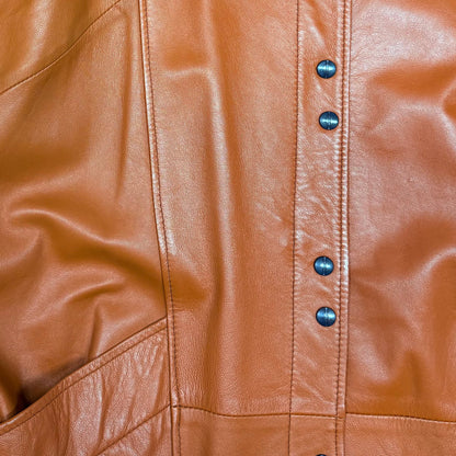 Kurtka skórzana karmelowa Vintage