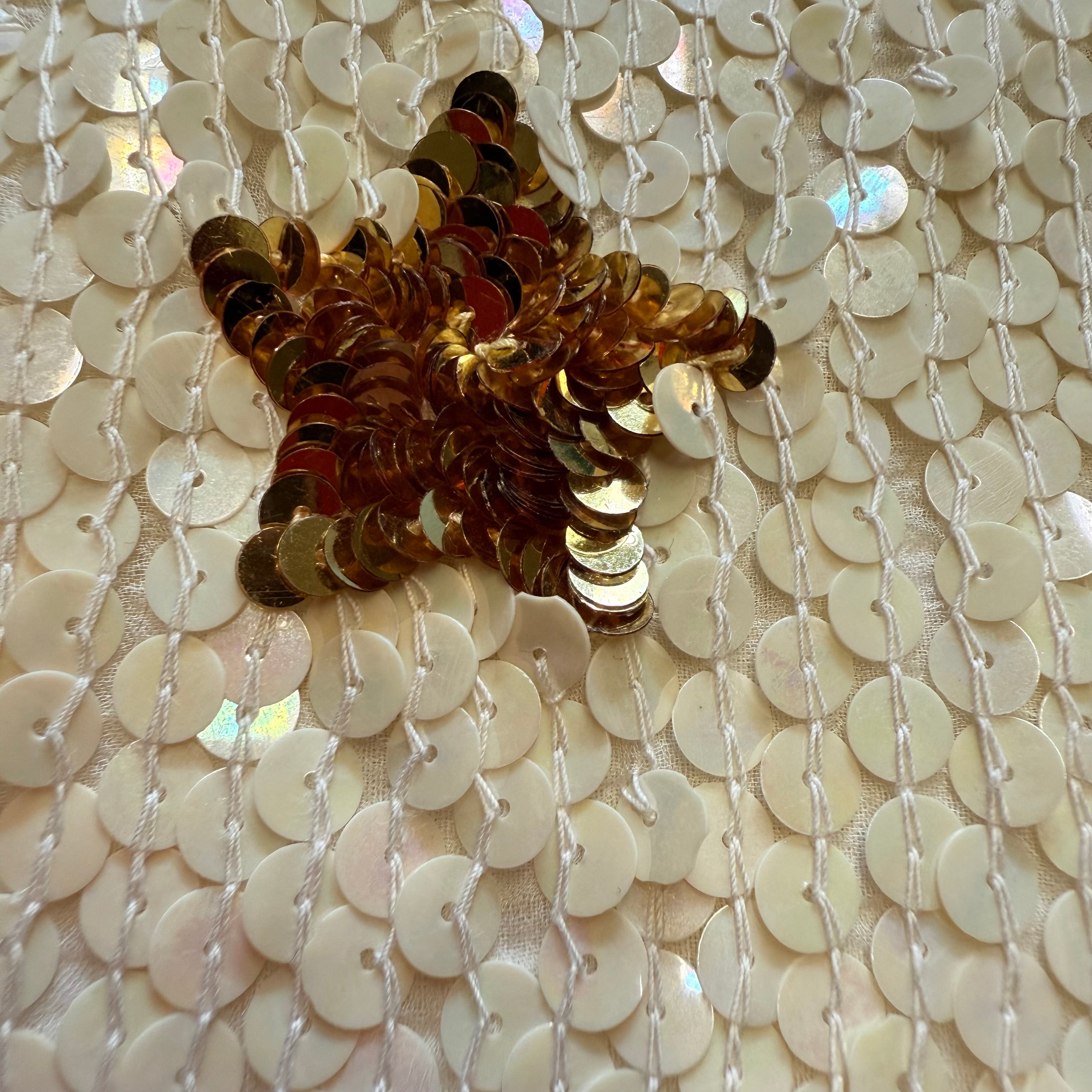 Cekinowy top jedwabny Rina Z.