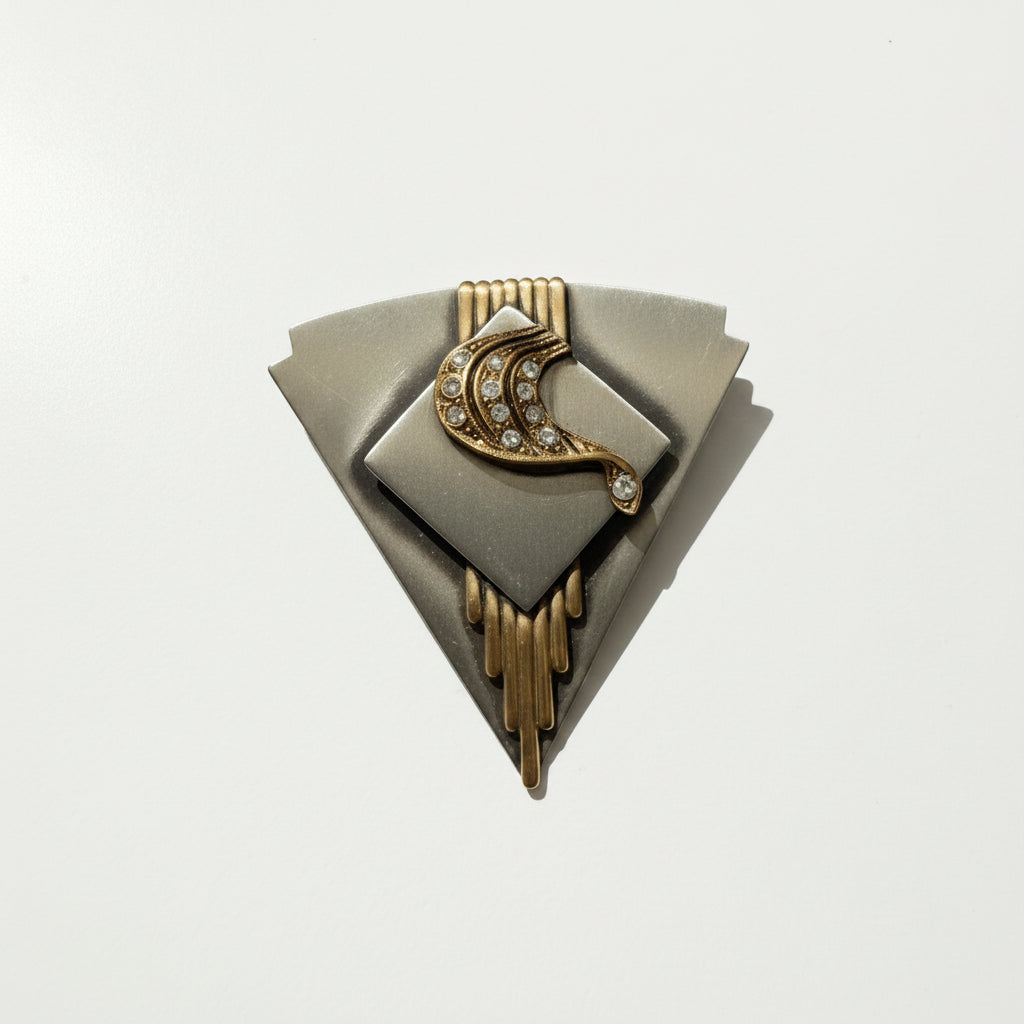 Klips do apaszek z stylu art deco