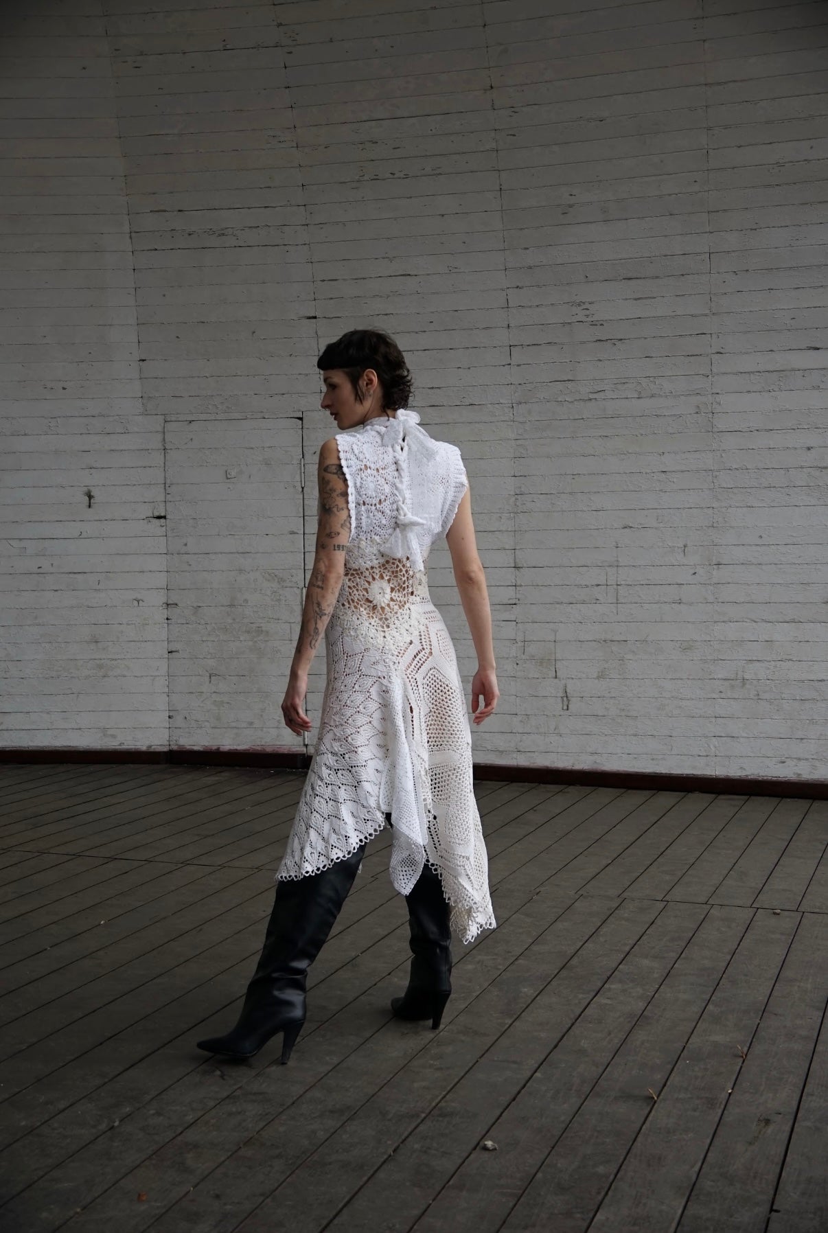 Suknia z serwet upcycling