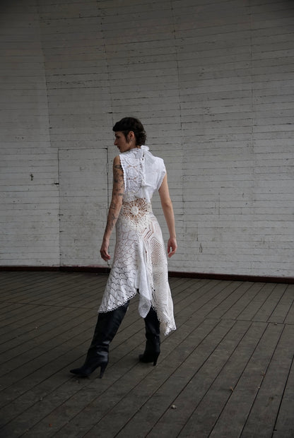 Suknia z serwet upcycling