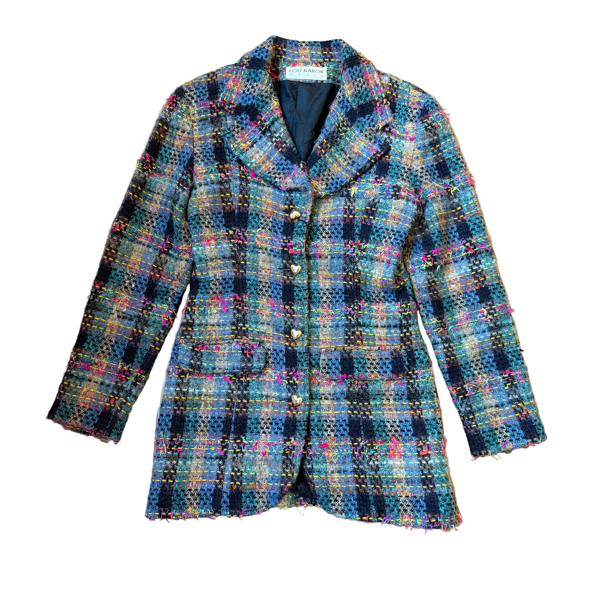 Francuskie żakiet boucle vintage