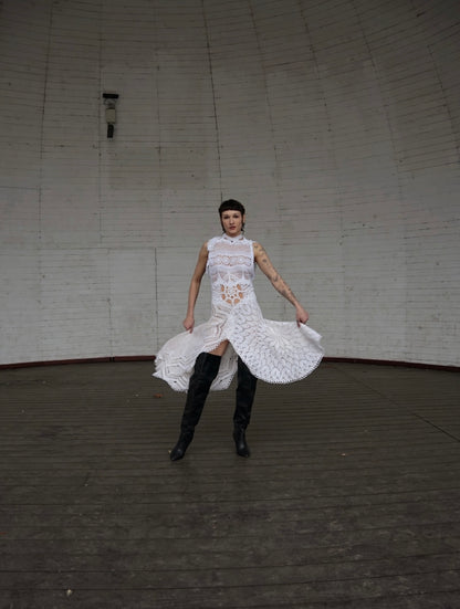 Suknia z serwet upcycling