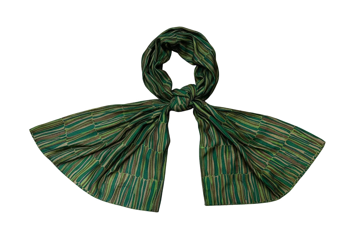 Szal z jedwabnego muślinu