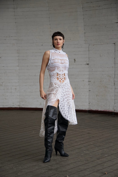 Suknia z serwet upcycling