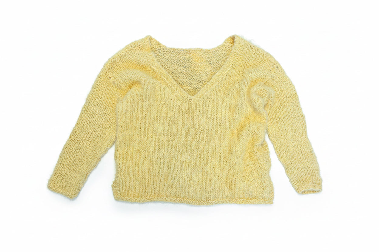 Mięciutki sweter ręcznie robiony