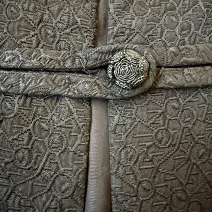 Vintage długi żakiet z żakardu