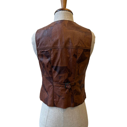 Kamizelka skórzana vintage