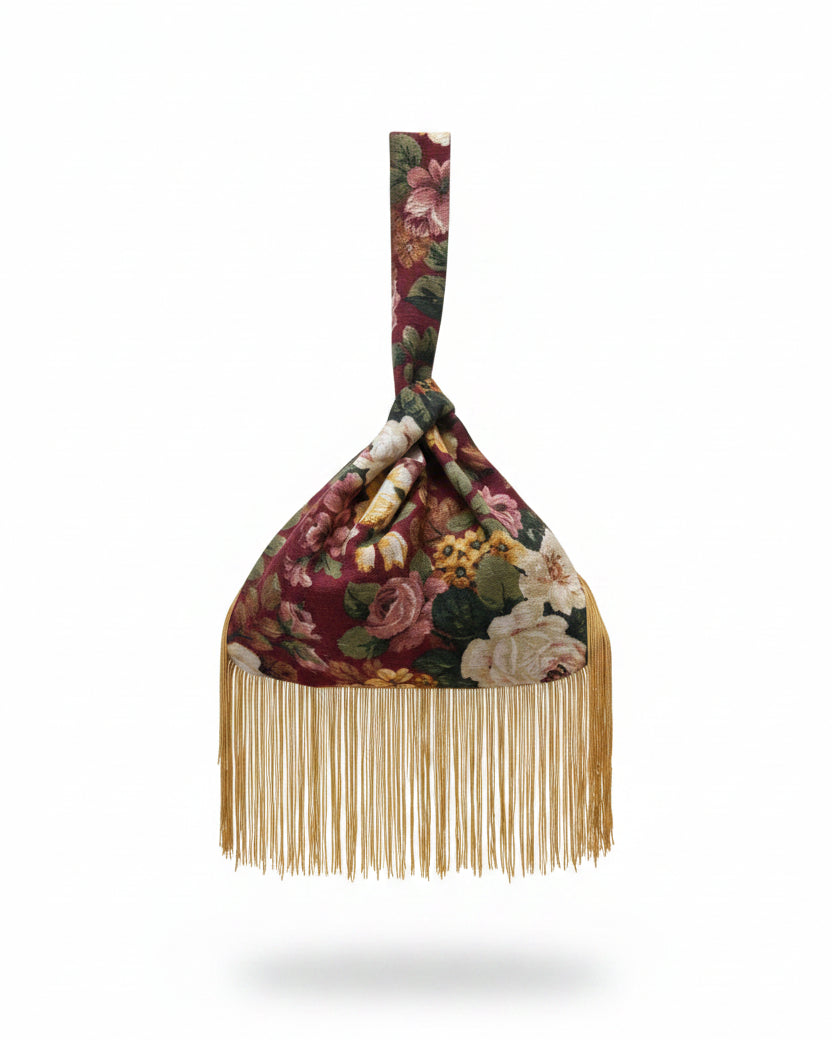 Torebka w róże upcycling