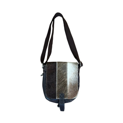 Torebka crossbody z naturalnym włosiem