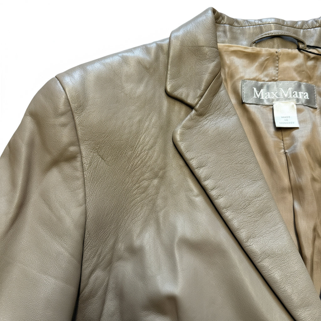 Marynarka skórzana Max Mara