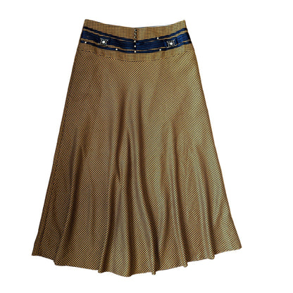 Spódnica maksi z ozdobnym paskiem