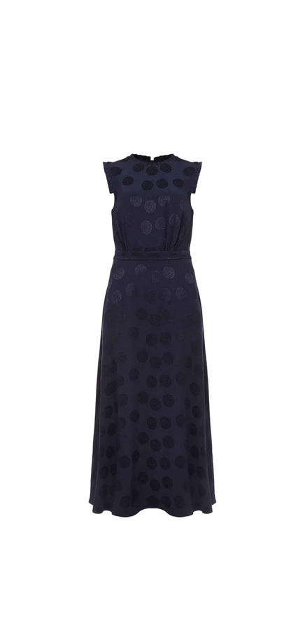 Granatowa sukienka midi Hobbs