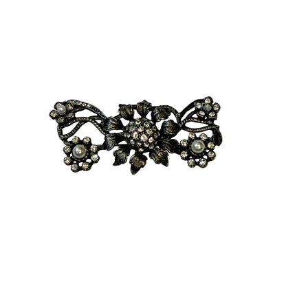 Broszka srebrne kwiatuszki kwiatuszki