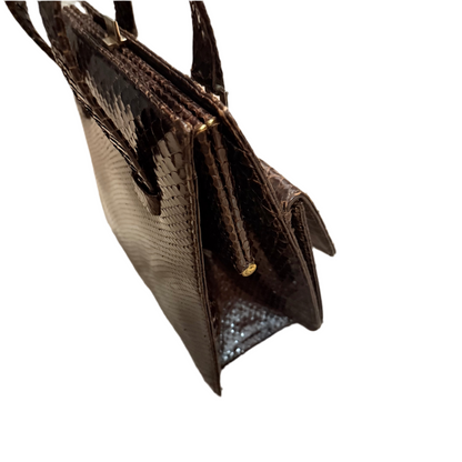 Torebka vintage ze skóry naturalnej