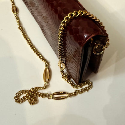 Burgundowa torebka kopertówka