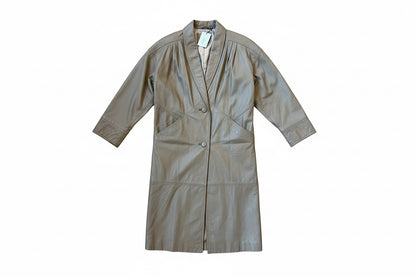 Vintage płaszcz skórzany z kompletem metek