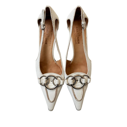 Vintage czółenka białe 36