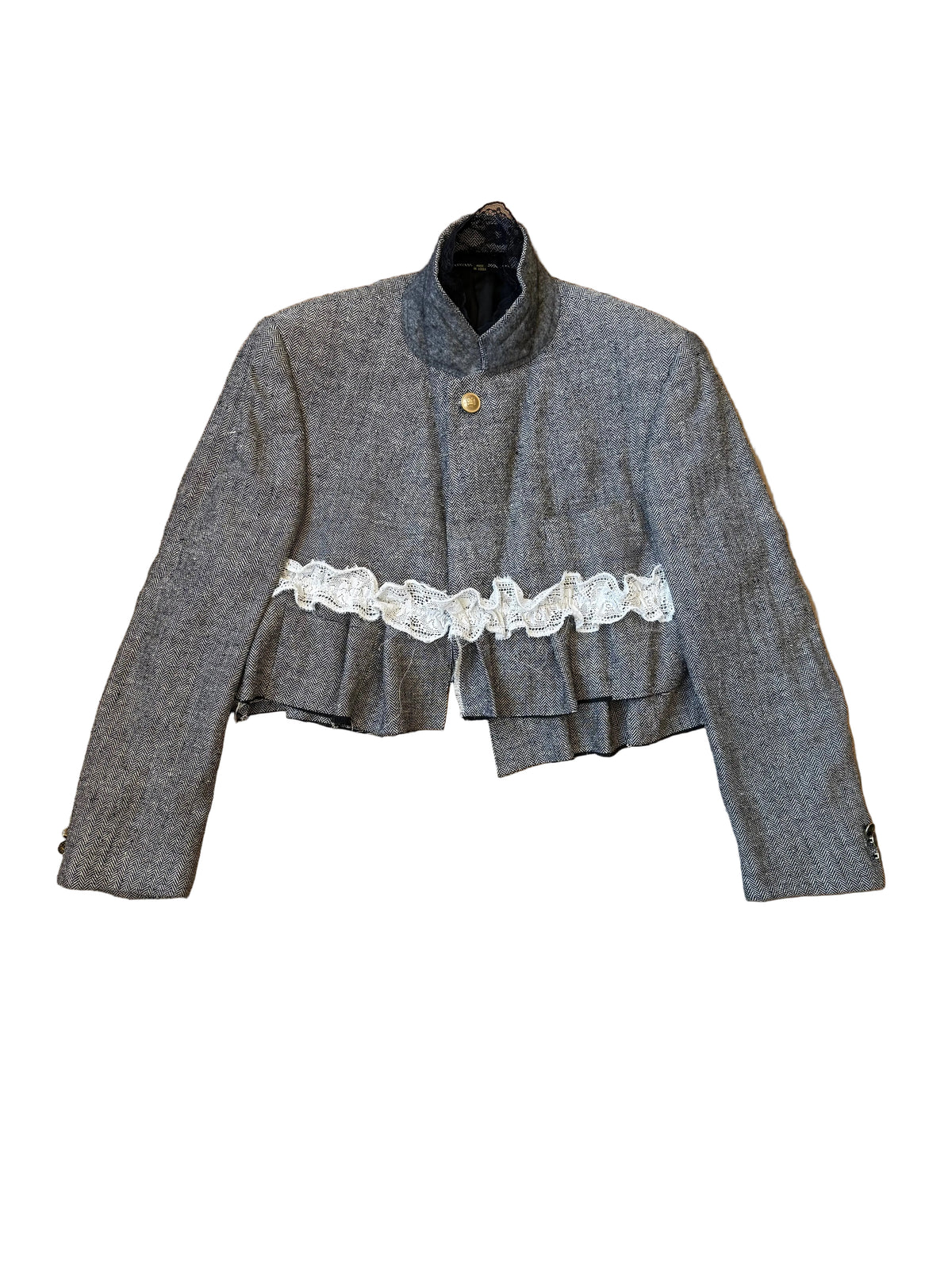 Marynarka jedwabna upcycling