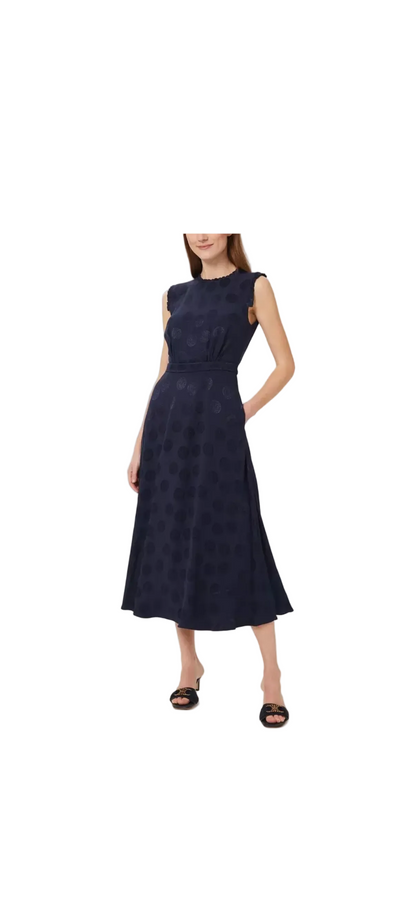 Granatowa sukienka midi Hobbs