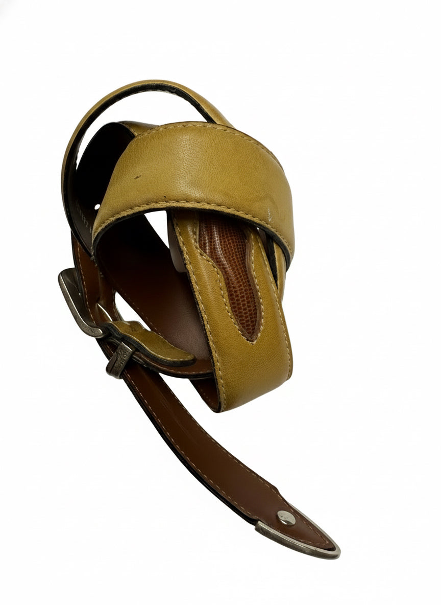 Westernowy pasek ze skóry