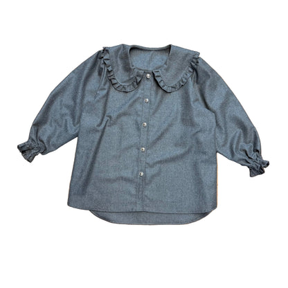 Grafitowa koszula upcycling