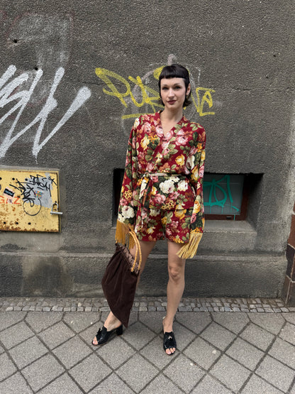Kimono w róże upcycling