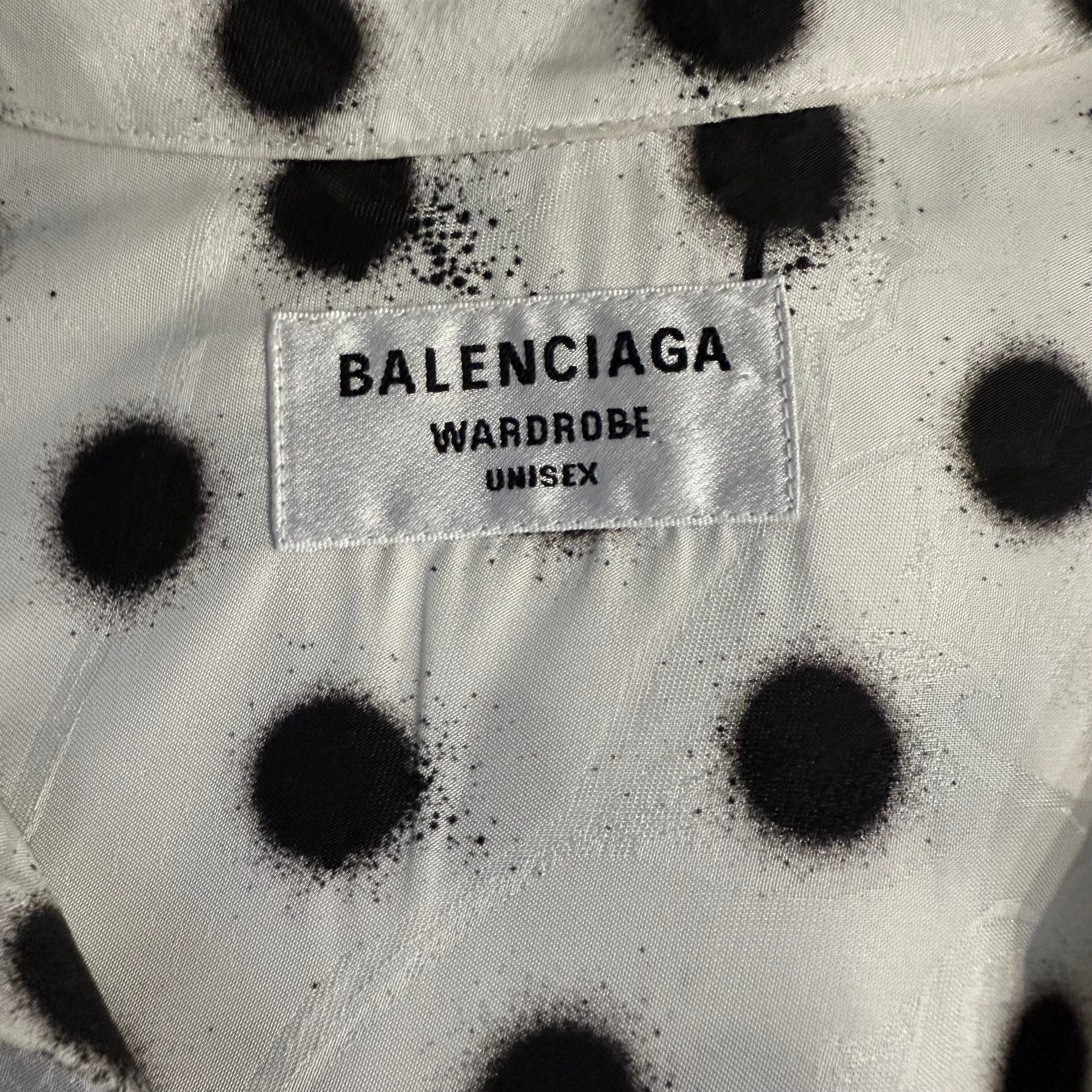 Unisexowa koszula Balenciaga w ciapki